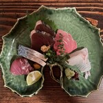 盃屋かづち - 2025.05.30 (金)   刺身五種盛×２　2970円（税込）