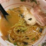 ラーメンたんろん - 冷やし油そば 海老味噌添えからの～-冷やし海老味噌ラーメン(2014/8)