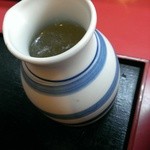 ラーメンたんろん - 冷やし油そば 海老味噌添えからの～-割スープ(2014/8)