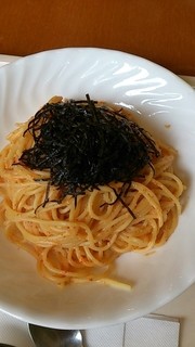 カフェ・プリムラ - 「和風明太子スパセット」（900円）のパスタ