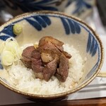 中華そば 鴨福 - 鴨丼ハーフサイズ(300円)