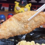 美味亭松原店 - 白身魚天、にゅ〜〜ん！
