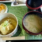 道の駅 霧島 - 揚げ出し豆腐と薩摩汁