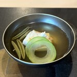 よし澤 - ◉玉子豆腐とクエとじゅんさいのお椀