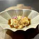 よし澤 - ◉毛蟹と湯葉、鼈甲餡（べっこうあん）がけ