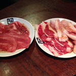 Gyukaku Oume Ten - 食べ放題 最初に来るお肉盛り合わせ