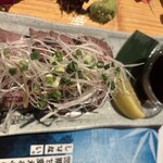 地酒と道産食材 一笑 - 蝦夷鹿のたたき（新得町の上田商店さん）