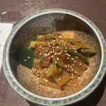 地酒と道産食材 一笑 - 山菜のキムチ