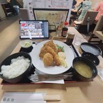 吉池食堂 - ミックスフライ定食