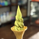 栗林園 - 抹茶ソフトクリーム