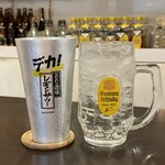 ルッカ - メガレモンサワー、メガ赤兎馬(ソーダ割り)