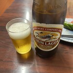 ささのや - キリンラガー中瓶2本目。