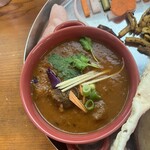 ナマステRARA - マトンカレーは、ネパールでは山羊のお肉のことを指す。