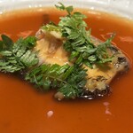 肉屋 田中 - 鮑、神戸牛のテールスープ