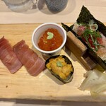 巻き鮨 中華そば 浜八 - 竹セット（うに、いくら、中トロ、赤身、ネギトロ）