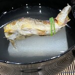 美加登家 - 冬瓜と焼き鮎のアップ