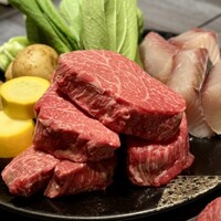 八重洲 steak & seafood 鉄板焼き 一心 - これから調理される具材たち♪ いただきます✨