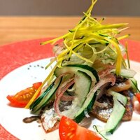 鰆の一夜干し　サラダ仕立て
