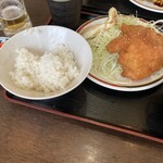 赤兵衛 - チキンカツ定食（ネギ抜き）