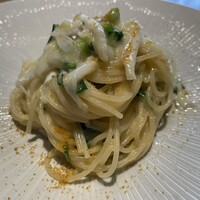 テアトロ ディ マッサ - ▪️パスタ：スパゲッティーニ、石川の白魚、カラスミ、三つ葉