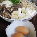 貴船荘 - 大き目の玉子も地鶏卵かな？？