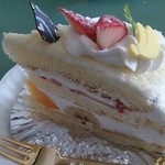 いちごとバナナ - いちごとバナナのケーキ