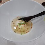 築地すしOmakase - 鯛の白子のなめろう茶漬け