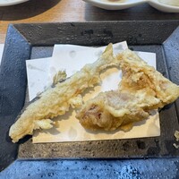 天ぷら新宿つな八 大丸東京店 - 稚鮎と茗荷、どちらもこの季節ならでは