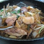 貴船荘 - 中盤のすき焼き　具材に味が染み込み二度目の美味しさ