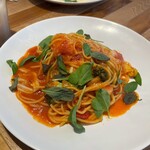 西荻RISE - 小エビのアラビアータ(大盛り)