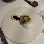 山地陽介 - 京都中勢以：3ヶ月間熟成神戸牛～変化しながら重なり合うカリフラワー～