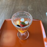 高台寺 十牛庵 - 水物 白玉 黒豆 フルーツ