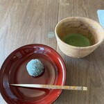高台寺 十牛庵 - よもぎ餅 抹茶