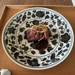 高台寺 十牛庵 - 北の赤牛 ゴボウ 山椒醤油 レバーペースト