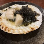 炭火焼 海ごはん サカナヨロコブ - ほたての岩のりバター焼き