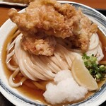 麦きり トクオカ - かしわ天ぶっかけ大盛り