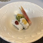 はなき創作寿司 - ハモ湯引き