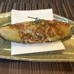 はなき創作寿司 - ナス田楽　ナッツとチーズ入り