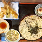 そば処 かも川 - 鴨天ざるそば