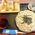 そば処 かも川 - 天ざるそば