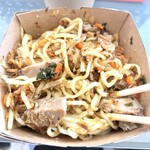 コトノハ - にんにく醤油まぜそば・麺大盛りをUber Eatsで注文。