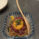 馬肉専門店 喜心 - 桜納得はコースに含まれておらず追加注文したものです