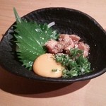 鶏のユッケ 480円