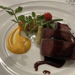 ルアン 神戸迎賓館 - 黒毛和牛ロース肉のグリル　季節野菜を添えて