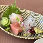 味美 神在 - 御造り二点盛