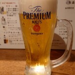 熟成豚ホルモン えいじ - 生ビール：660円
