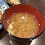 お食事処　萬揚げとん福天 - 味噌汁❗️