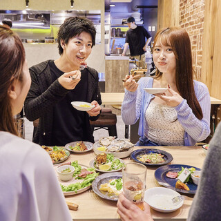少人数〜最大20名対応のテーブル席◆女子会や普段飲みに最適◎