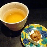 いざかやこばん - 天つゆ割り 焼酎、お通し