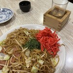 大衆割烹 百仁香 - 紅生姜は大盛りにしてもらいました♪